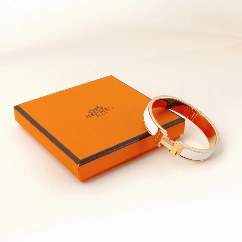 Hermès Bangle Clic HB angle White One Size 15.8cm — cover view 2 of 11