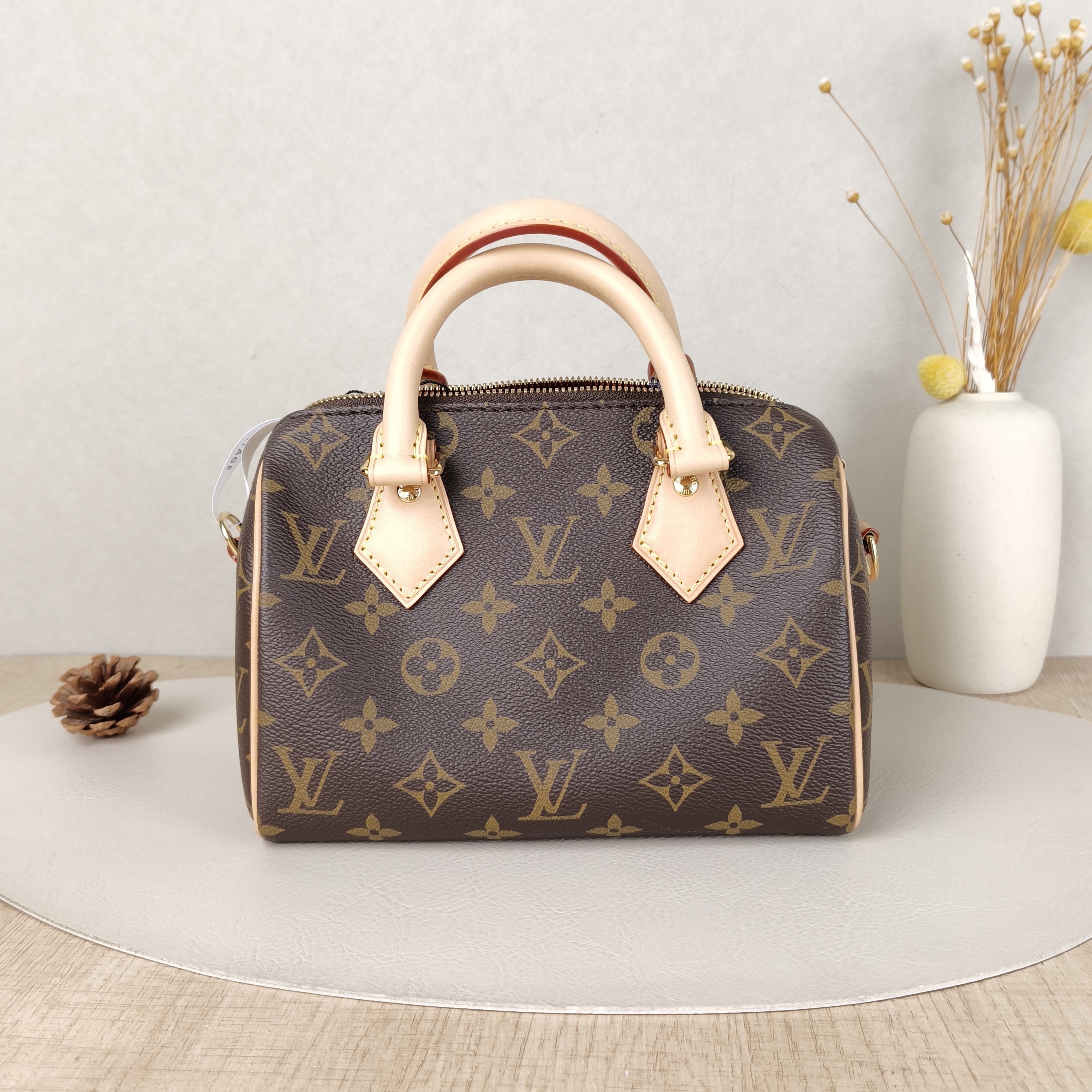 Louis Vuitton Crossbody Bag Speedy20 Shoulder Strap PVC Small20.5 × 12 × 13.5 cm