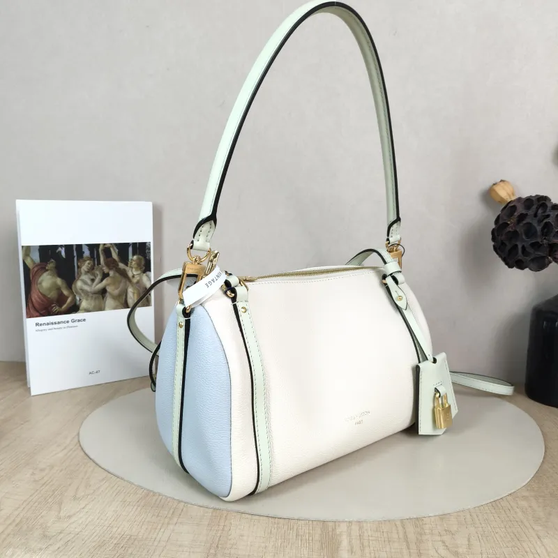 Louis Vuitton Shoulder Bag EXPRESS Shoulder Bag White · Blue Green Calfskin Small 26 × 13.5 × 17 cm — cover view 2 of 6