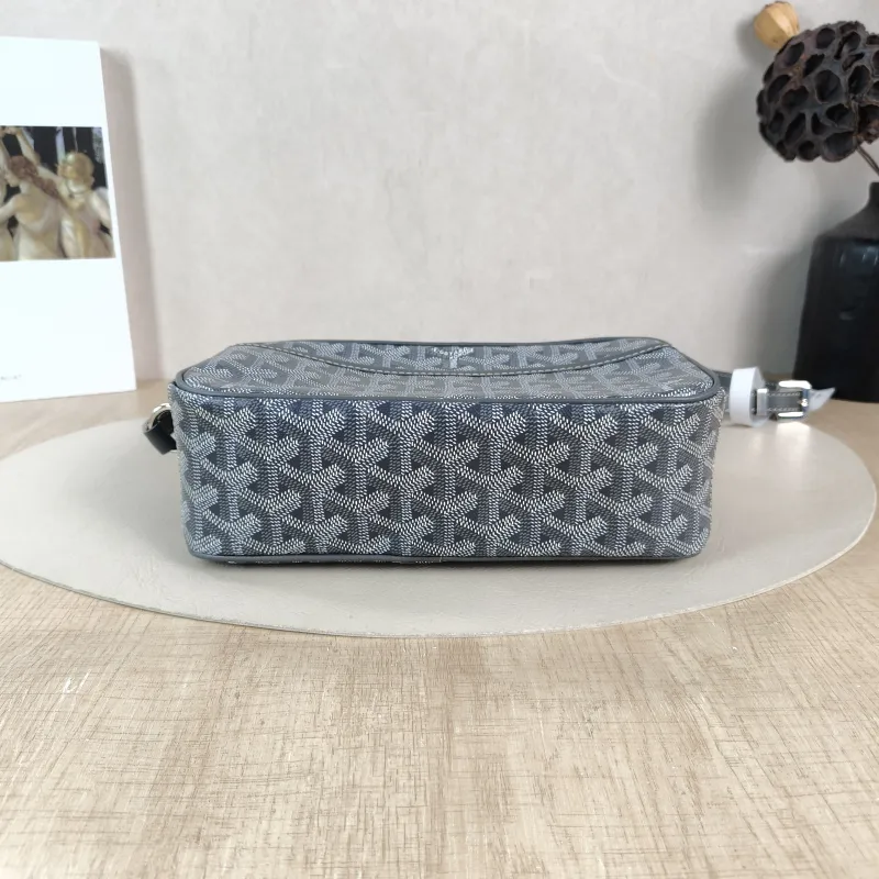 GOYARD Crossbody Bag Cap Vert Camera Bag Grey PVC Small 22 × 6.5 × 13 cm — cover view 5 of 5