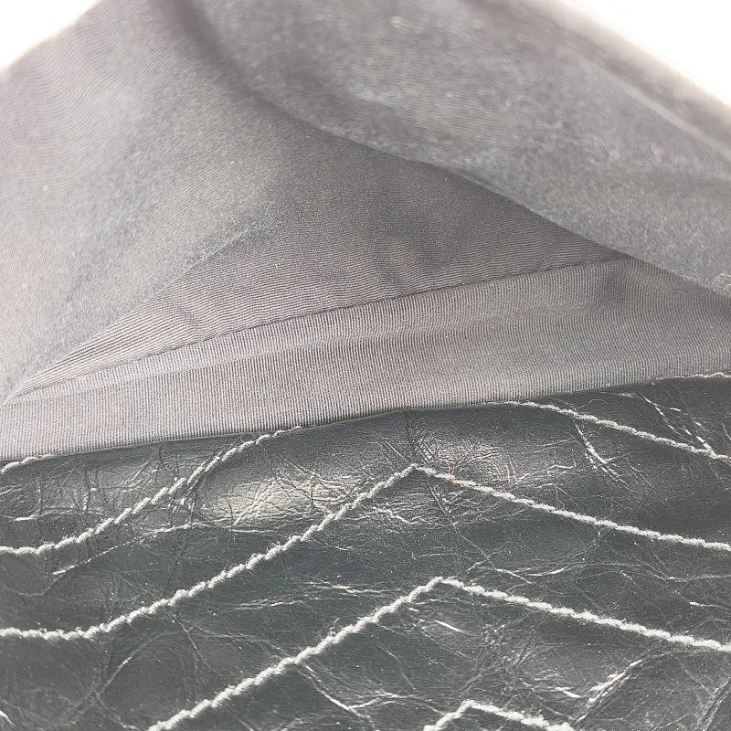 SAINT LAURENT Crossbody Bag Niki Black Waxed Leather Calfskin Large 32 × 9 × 23 cm — detail view 8 of 15