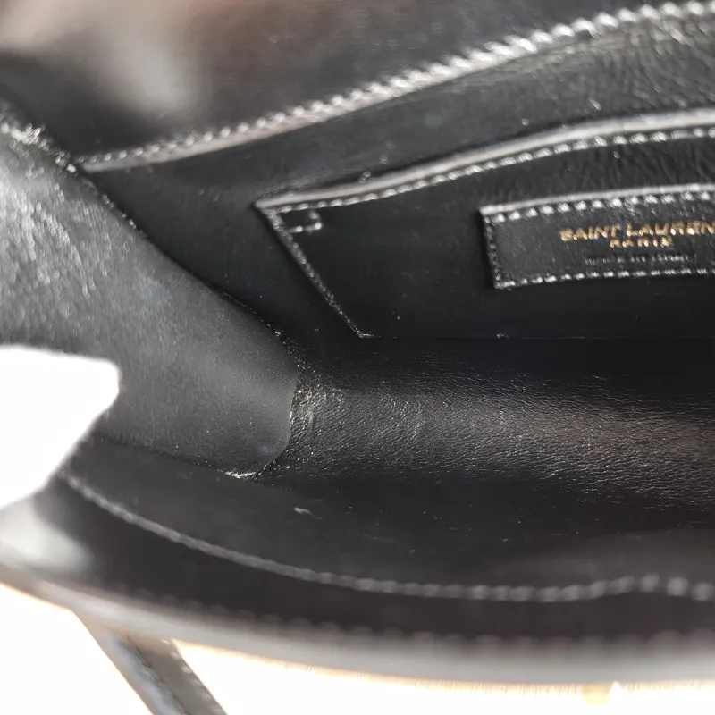 SAINT LAURENT Crossbody Bag MANHATTAN Black Calfskin Mini 19 × 14 × 4 cm — detail view 10 of 11