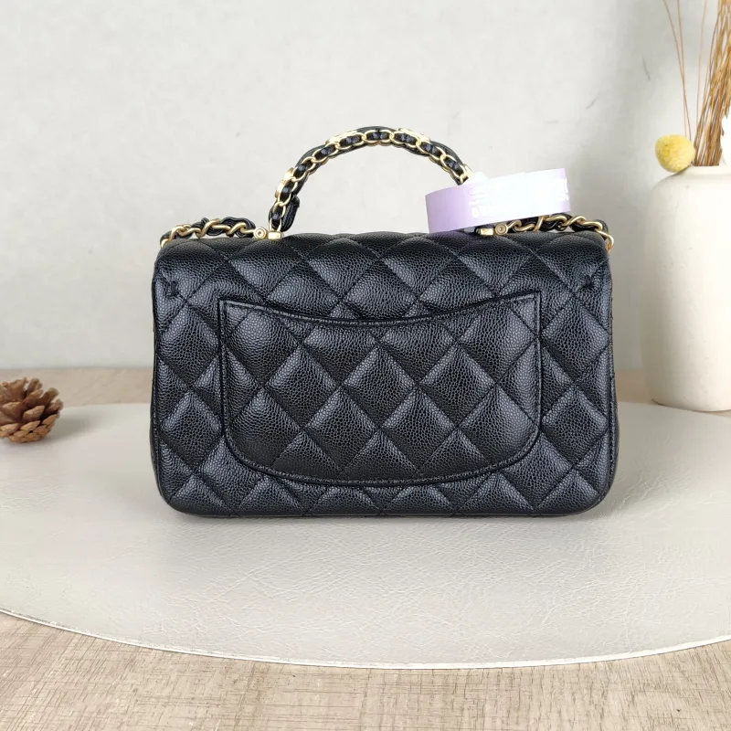 Chanel Crossbody Bag25b mini Black Grained Calfskin One Size20 × 6 × 12 cm — cover view 2 of 5