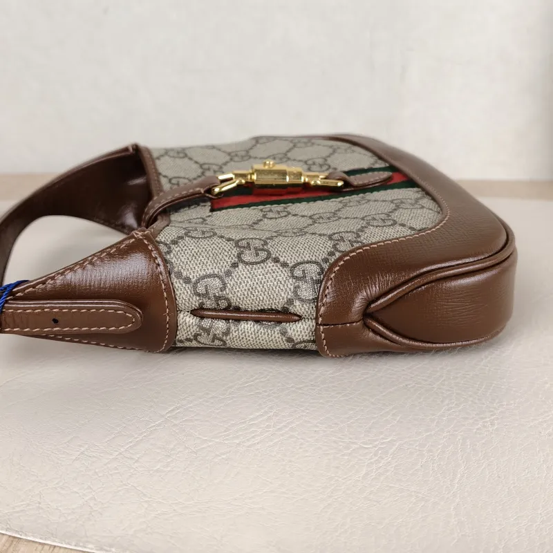 GUCCI Shoulder Bag Jackie 1961Collection Monogram PVC Mini 19 × 3 × 13 cm — detail view 1 of 11