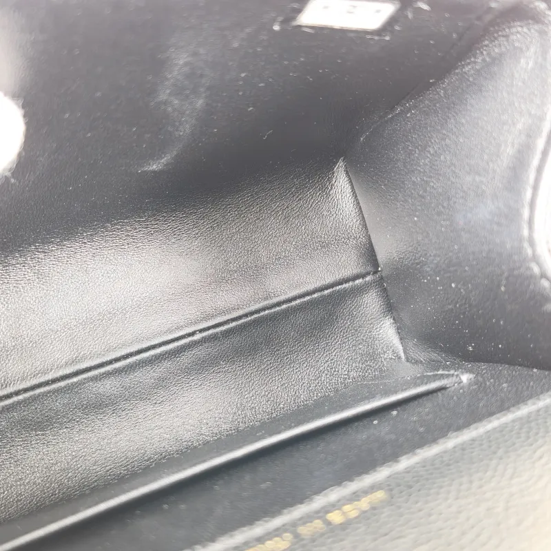 Chanel Crossbody Bag Box Black Grained Calfskin 15 × 7 × 10.5 cm — detail view 10 of 12