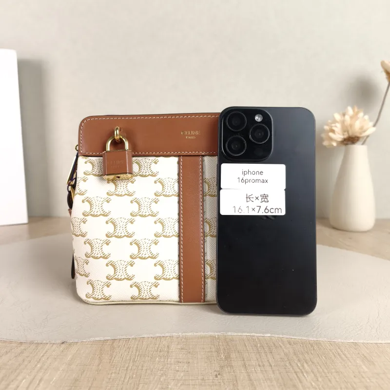 CELINE Crossbody Bag cabas de france Crossbody Bag White Monogram PVC One Size 19 × 11 × 15.5 cm — cover view 3 of 5
