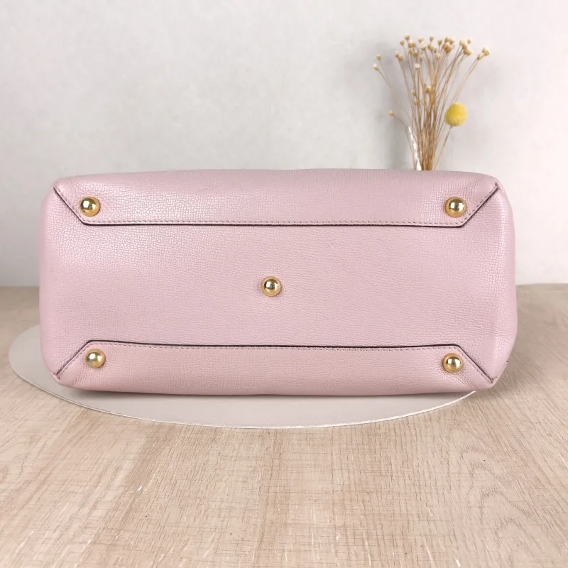 BURBERRY Crossbody Bag banner Top Handle Bag Pink Calfskin One Size 35 × 15 × 24 cm — cover view 5 of 5