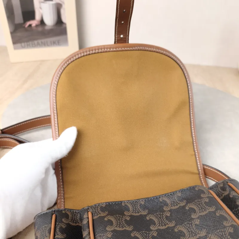CELINE Crossbody Bag FOLCO Monogram PVC Medium 18.5 × 8 × 17 cm — detail view 3 of 12