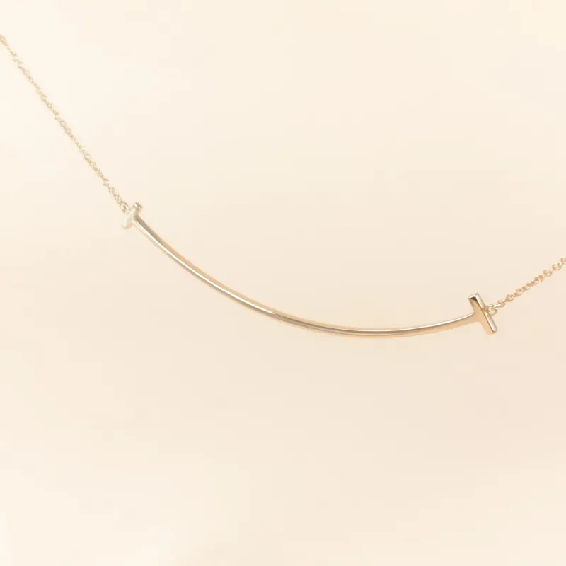 Tiffany&Co. Necklace T Collection Large Smile Necklace Gold 18k Large 45.5cm — cover view 6 of 8