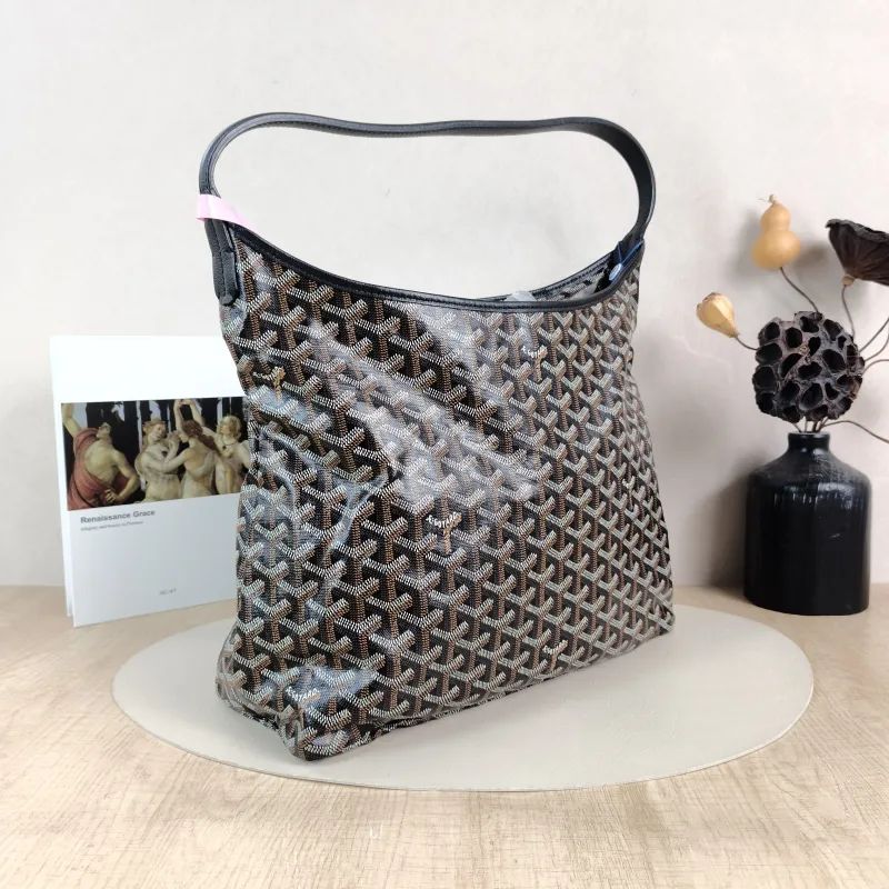 GOYARD Shoulder Bag Boheme Hobo​ Black ine Canvas Small 43 × 14 × 27 cm — cover view 2 of 5