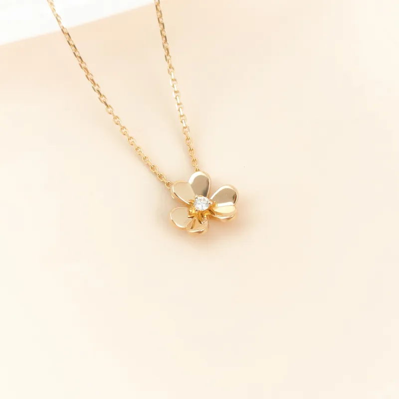 Van Cleef & Arpels Necklace Frivole Collection Necklace Yellow Gold 18KY ellow Gold Diamondmini40cm — cover view 3 of 10