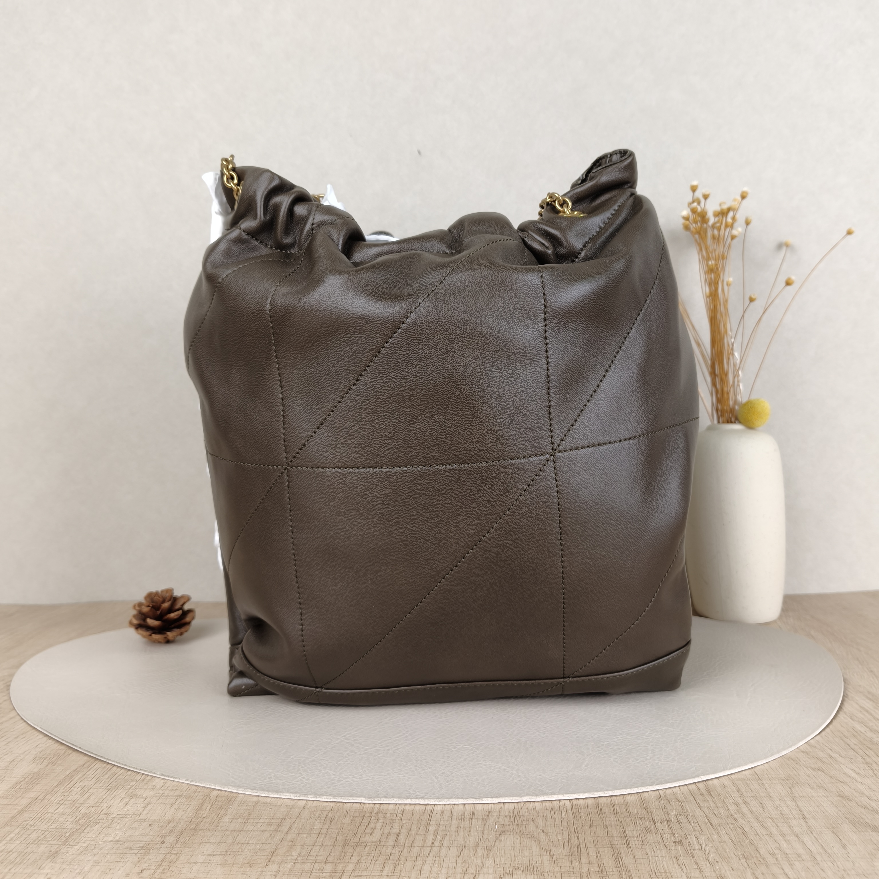 SAINT LAURENT Shoulder Bag JAMIE POCHON Lambskin Medium 27 × 3 × 34 cm — cover view 5 of 5