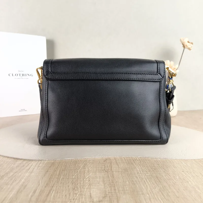 Louis Vuitton Crossbody Bag Dauphine Soft Shoulder Bag Black Calfskin Medium 24 × 9 × 17 cm — cover view 5 of 5