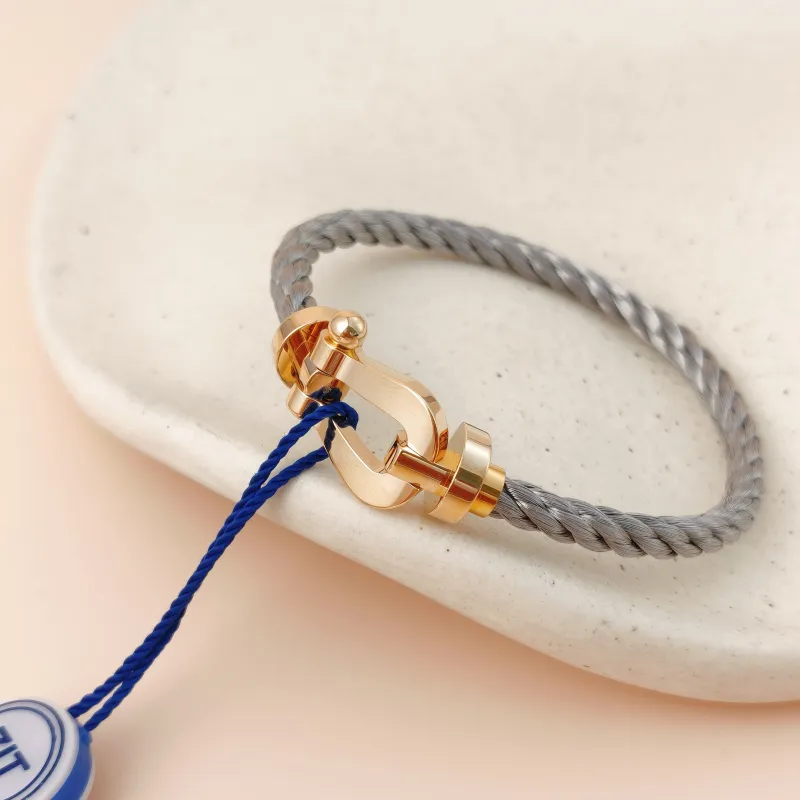 FRED Bracelet Force 10 Collection Bracelet Gold 18KY ellow Gold Large 2.6*1.4cm — cover view 5 of 11