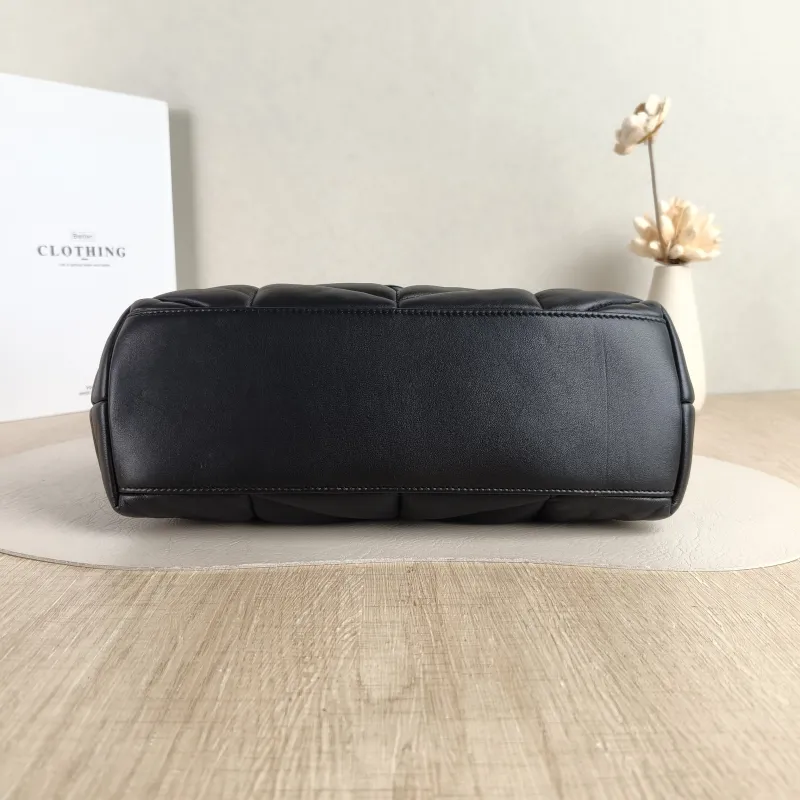 SAINT LAURENT Shoulder Bag PUFFER Black SL ambskin Small 29 × 11 × 17 cm — cover view 4 of 5