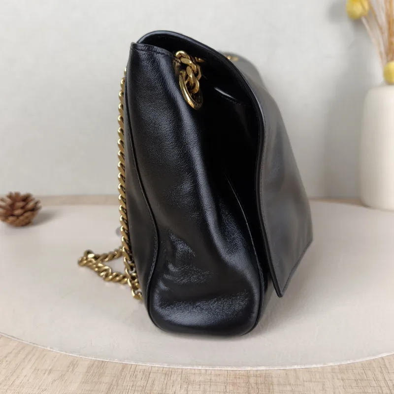 SAINT LAURENT Crossbody Bag Kate Chain Bag Black Calfskin Medium 28.5 × 6 × 20 cm — detail view 3 of 12