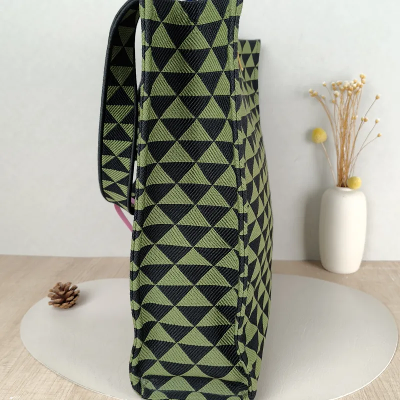 PRADA Top Handle Bag Tote Bag Green Black One Size 37 × 12 × 37 cm — detail view 10 of 10