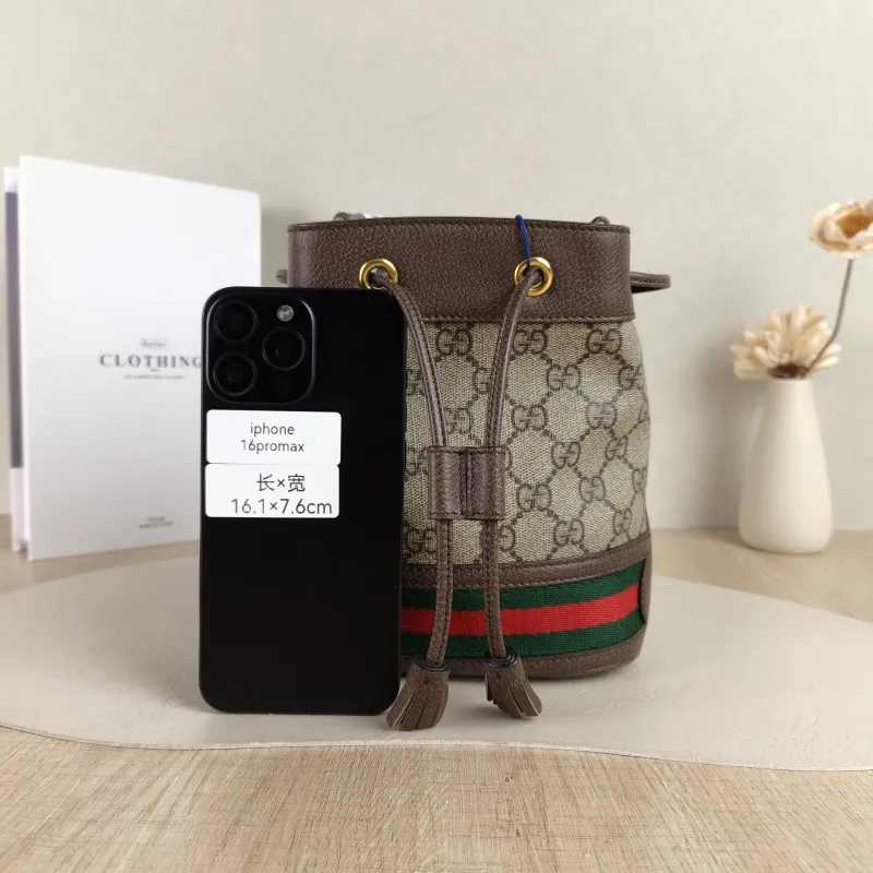 GUCCI Shoulder Bag Ophidia Bucket Bag Monogram PV Cmini15.5 × 9 × 19 cm — cover view 5 of 5