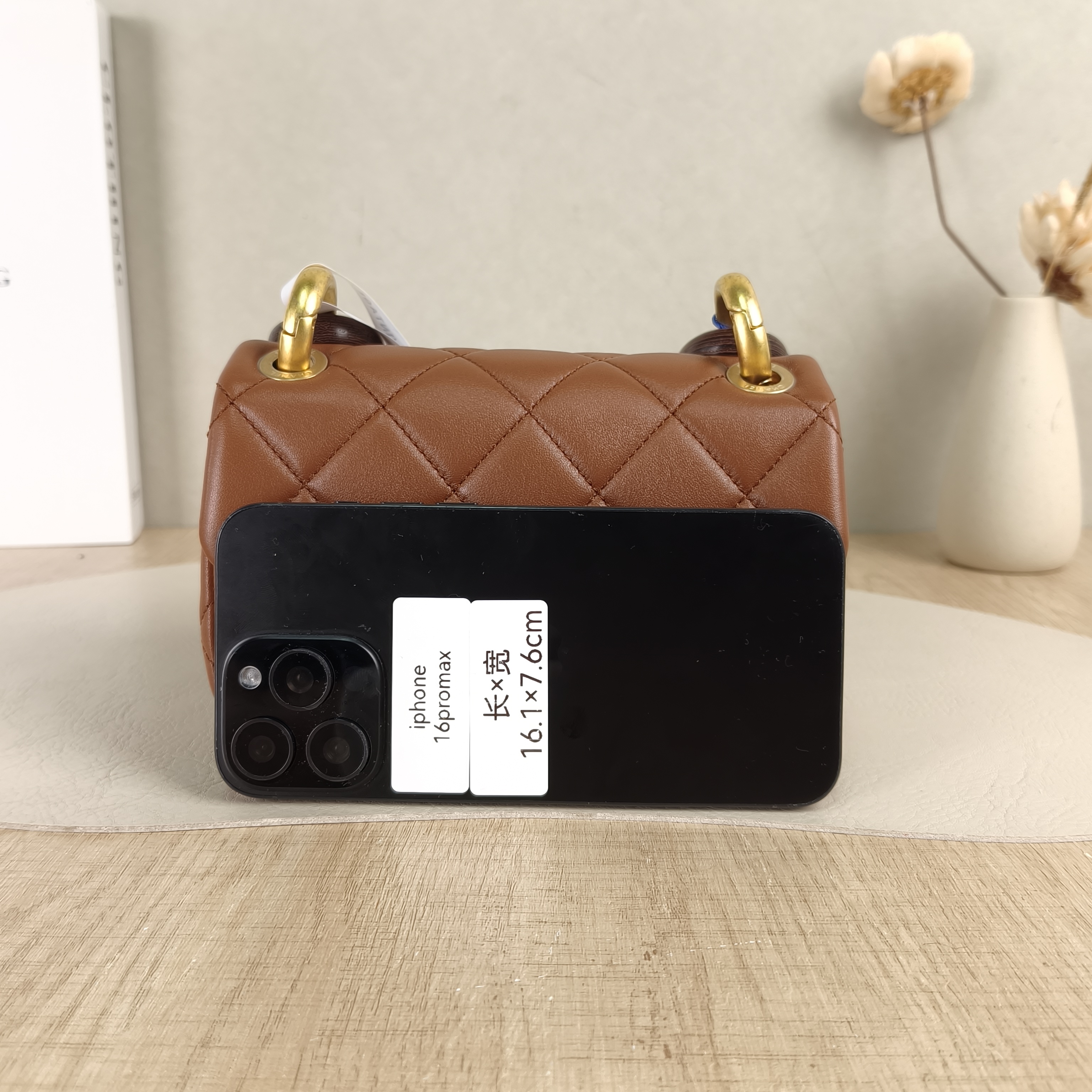 Chanel Crossbody Bag CF Mini Brown Lambskinmini17 × 6 × 12 cm — cover view 5 of 6