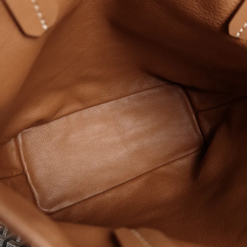 GOYARD Top Handle Bag ANJOU Shopping Tote Brown Calfskin Mini 19.5 × 9 × 19.5 cm — detail view 1 of 10