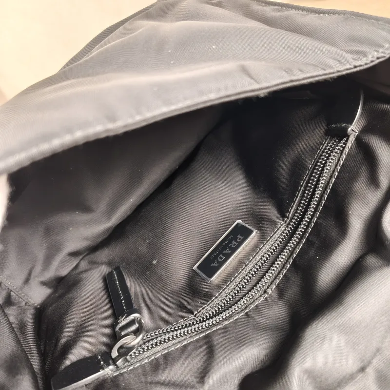 PRADA Shoulder Bag Re-Nylon Shoulder Bag Black Nylon 23 × 11 × 16 cm — detail view 11 of 13