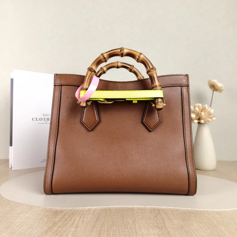 GUCCI Top Handle Bag Diana Top Handle Bag Caramel Calfskin Medium 27 × 10 × 24 cm — cover view 2 of 5