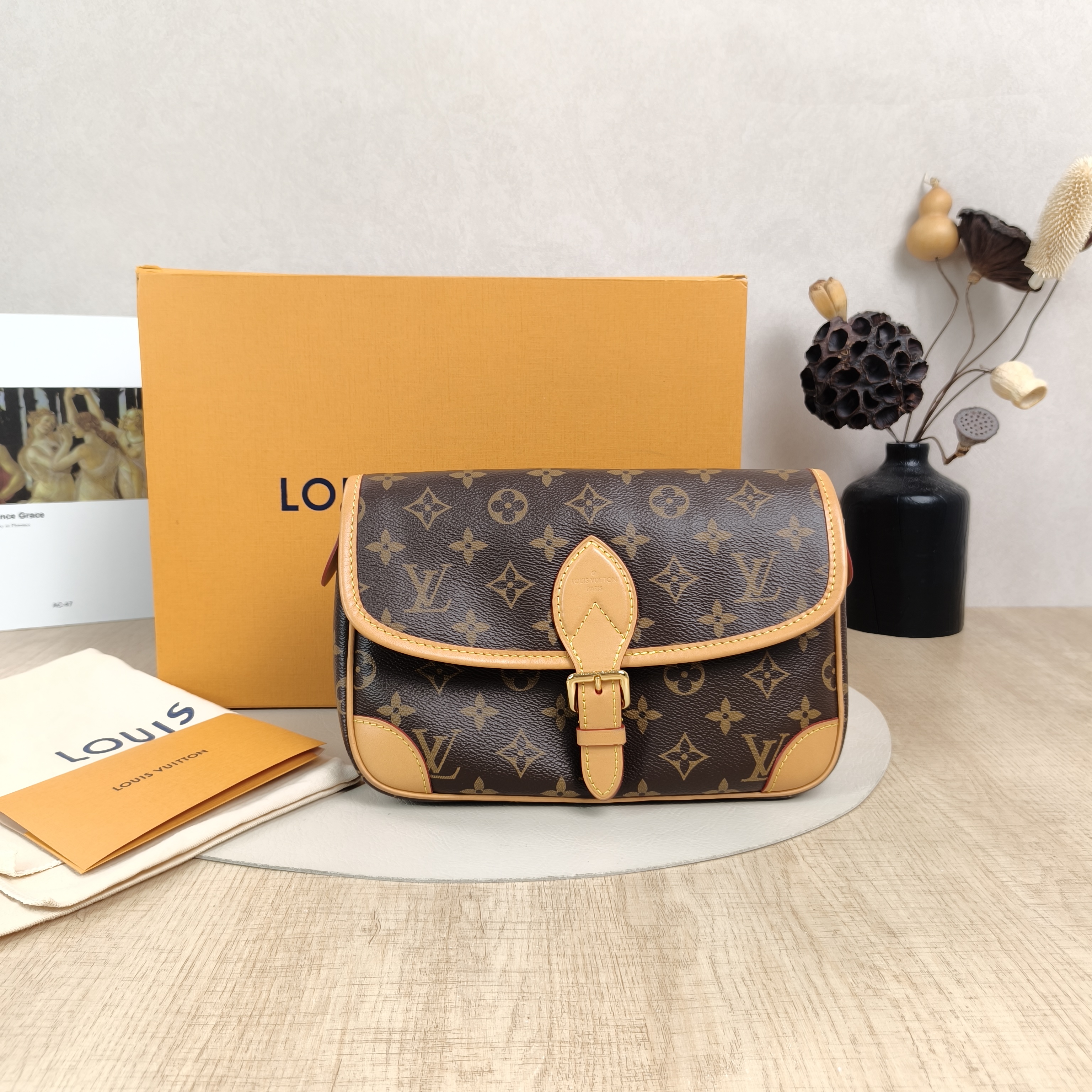 Louis Vuitton Crossbody Bag Diane Baguette Bag Shoulder Strap PVC Small24 × 9 × 15 cm — cover view 4 of 6