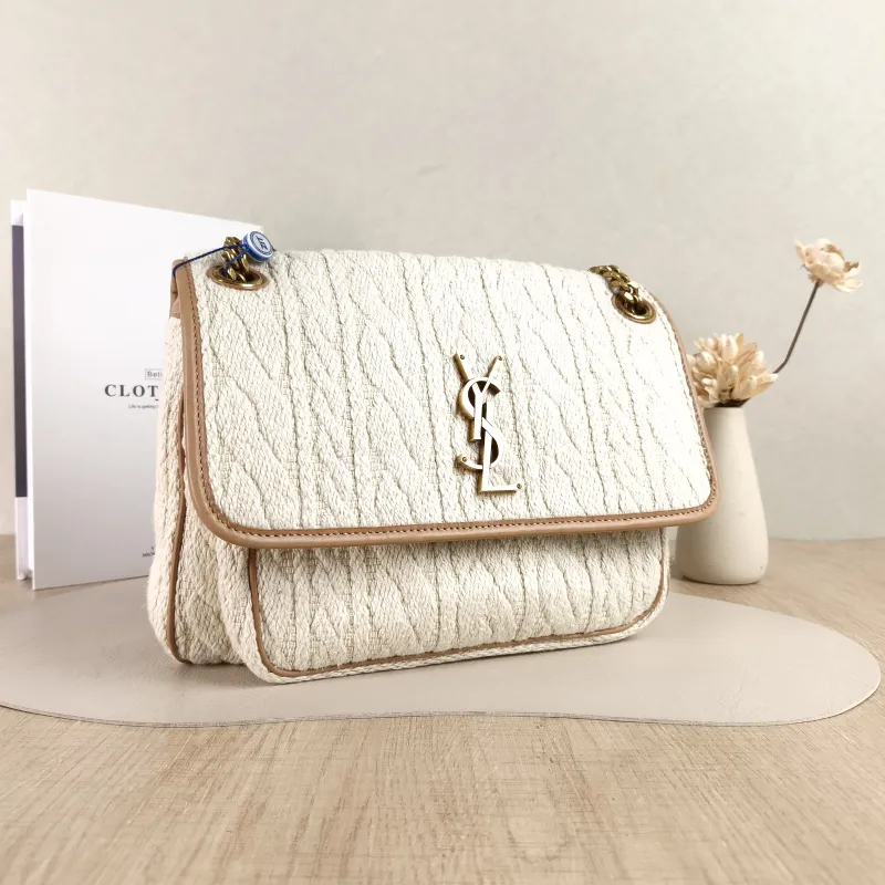 SAINT LAURENT Crossbody Bag Niki White D Medium28 × 8.5 × 20 cm — cover view 4 of 5