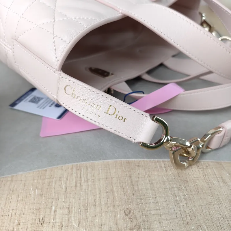 DIOR Top Handle Bag TOUJOURS Edition Pink Calfskin Small 18.5 × 12 × 18.5 cm — detail view 9 of 13