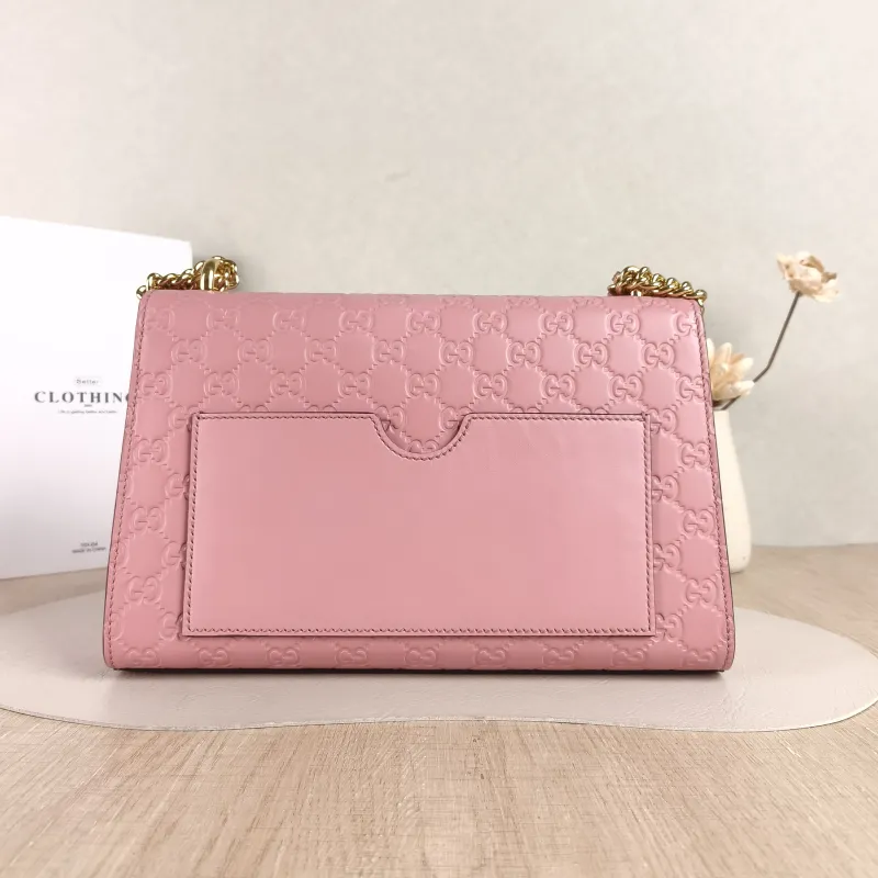 GUCCI Crossbody Bag Padlock Pink Calfskin Medium30 × 10 × 19 cm — cover view 4 of 5