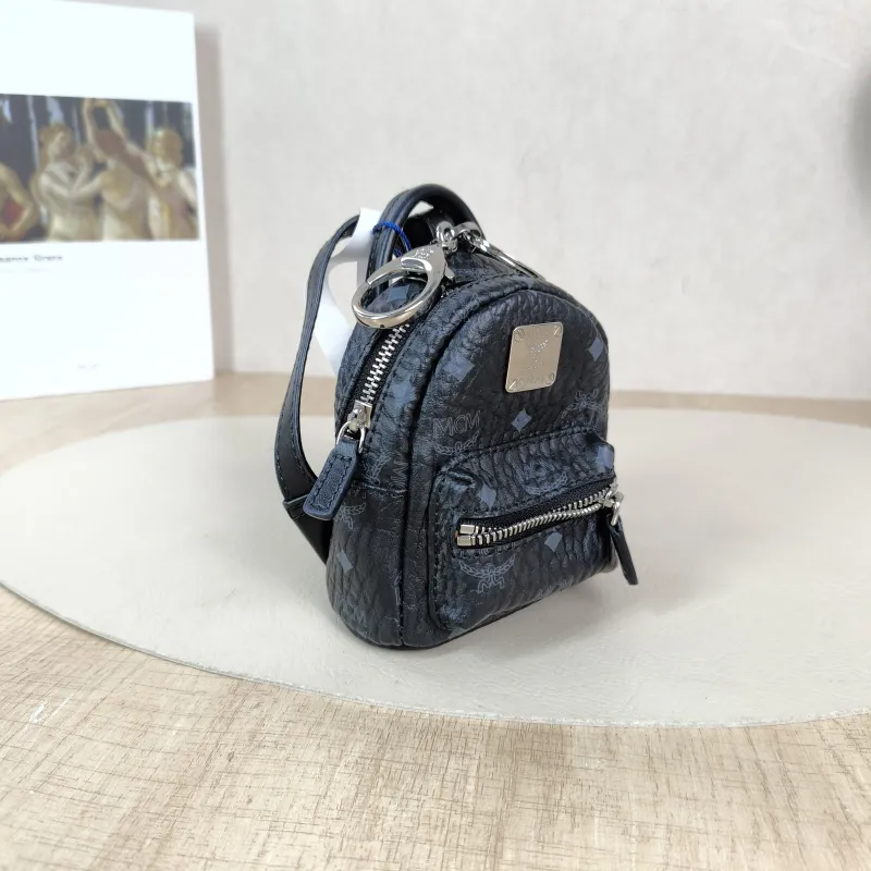 MCM Charm Charm Black Canvas 9.5 × 4.5 × 11.5 cm — cover view 5 of 5