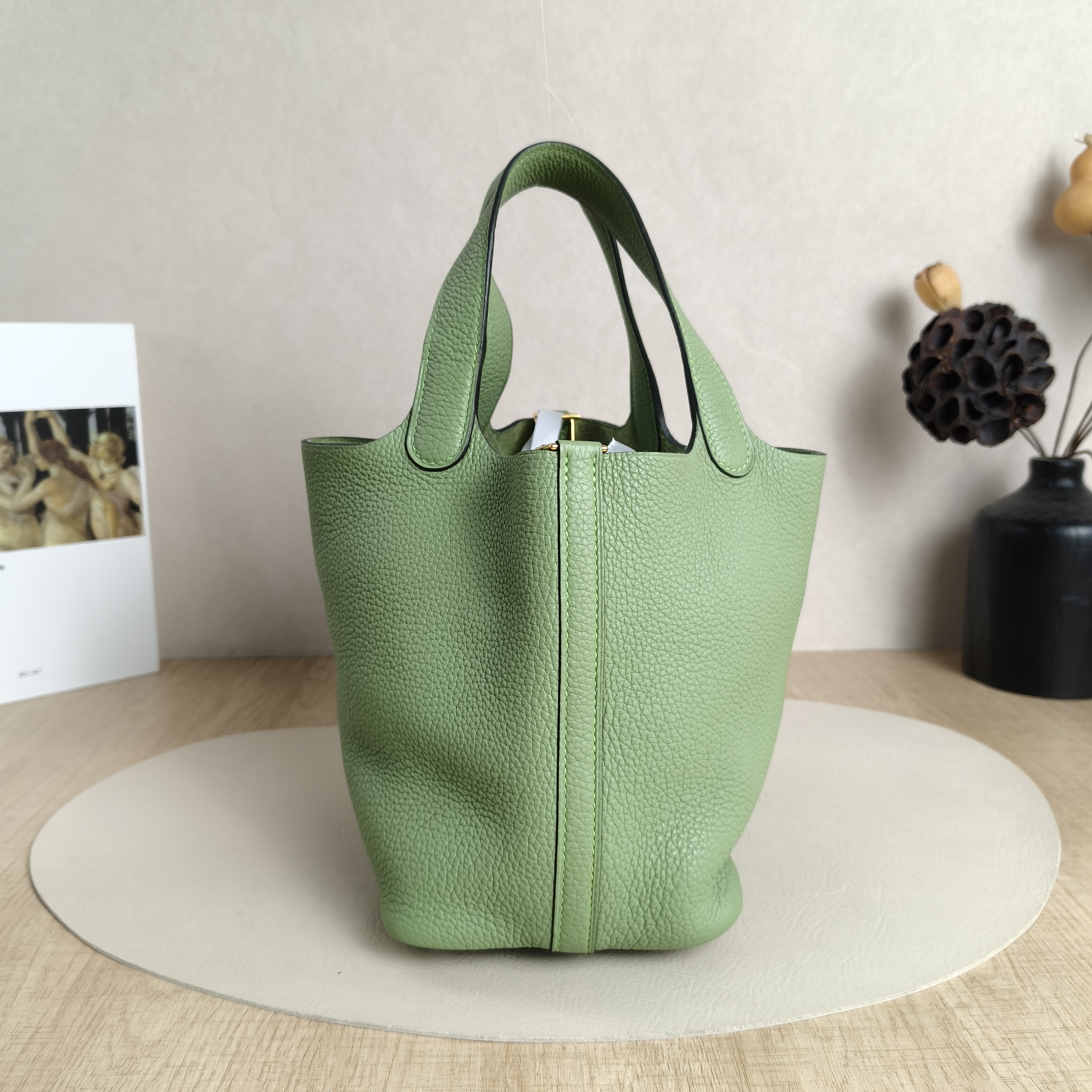 Hermès Top Handle Bag Picotin Lock 18 183I Taurillon Clemence TC Calfskin Small18 × 13 × 18 cm — cover view 2 of 5