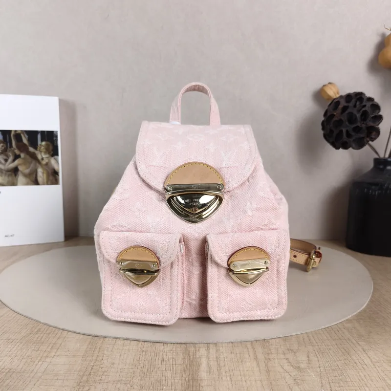 Louis Vuitton Backpack Venice Backpack Pink One Size 24 × 7 × 26 cm