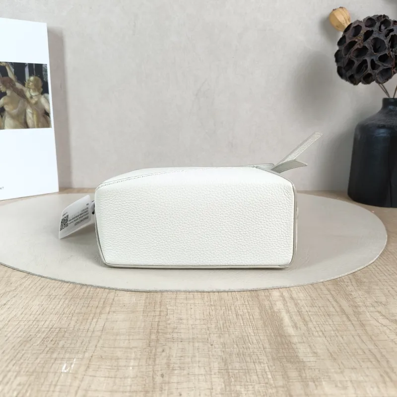 LOEWE Crossbody Bag Puzzle White CC alfskin Mini 18 × 8 × 12.5 cm — cover view 5 of 5