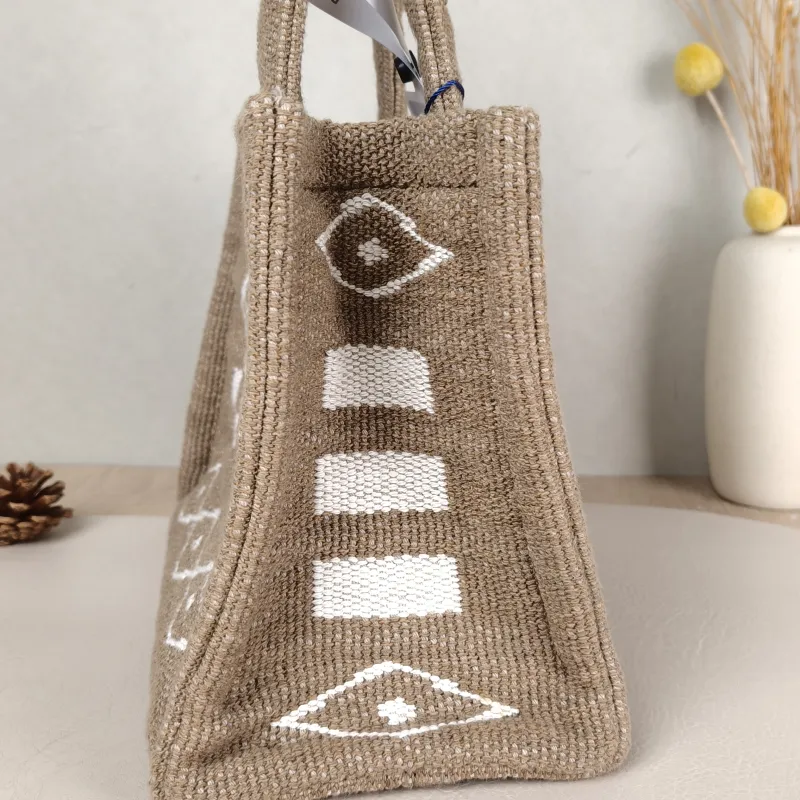 CELINE Shoulder Bag CABAS THAIS Shopping Tote Brown Small 25.5 × 12 × 18.5 cm — detail view 7 of 10