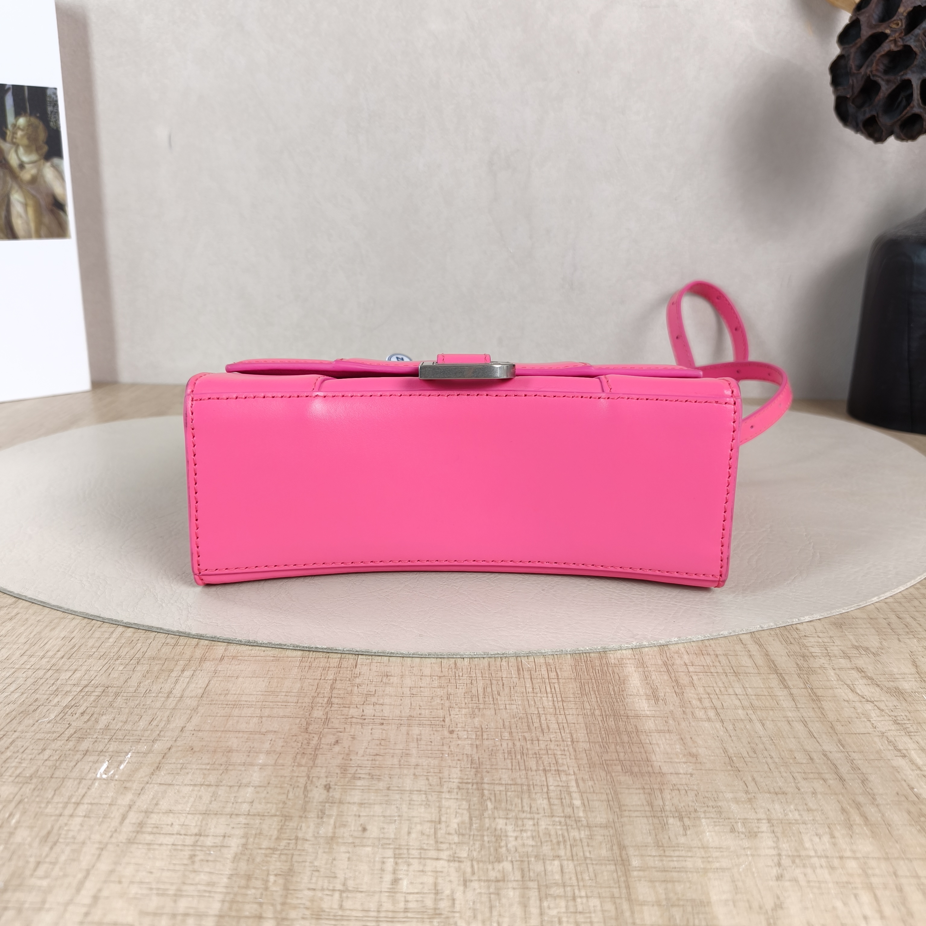 BALENCIAGA Crossbody Bag Hourglass Hourglass Bag Red Calfskinmini19 × 5 × 12 cm — cover view 5 of 6