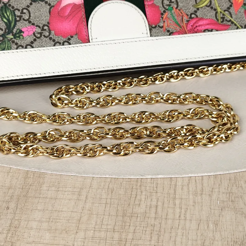 GUCCI Crossbody Bag Ophidia PVC · Calfskin Medium26 × 8 × 17.5 cm — detail view 3 of 10