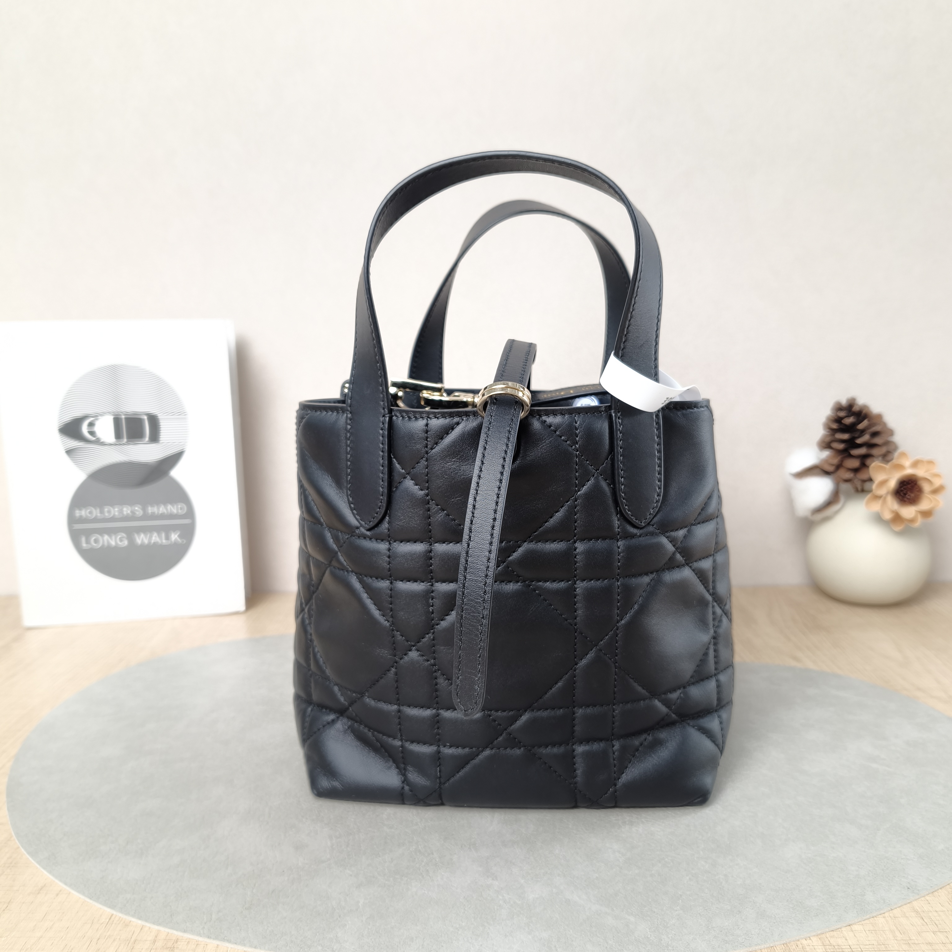 DIOR Shoulder Bag TOUJOURS Edition Black Calfskin Small18.5 × 12 × 18.5 cm — cover view 4 of 5