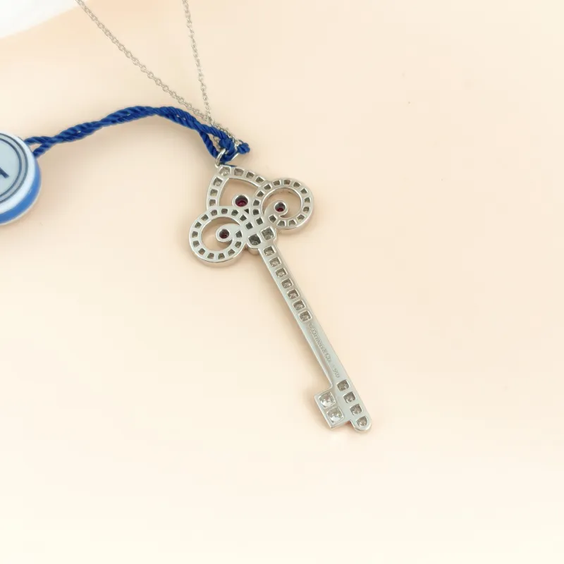 Tiffany&Co. Necklace Keys Collection Necklace Pendant PT950 One Size 45cm 4.8cm — cover view 4 of 8