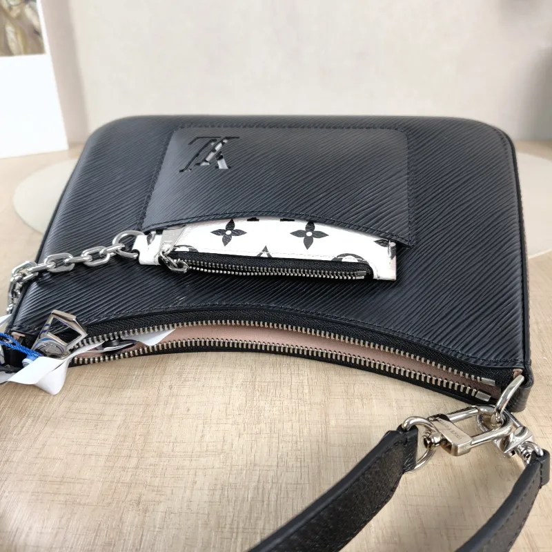 Louis Vuitton Crossbody Bag MARELLE Black Epi Embossed Calfskin Small 25 × 8 × 15 cm — detail view 2 of 10
