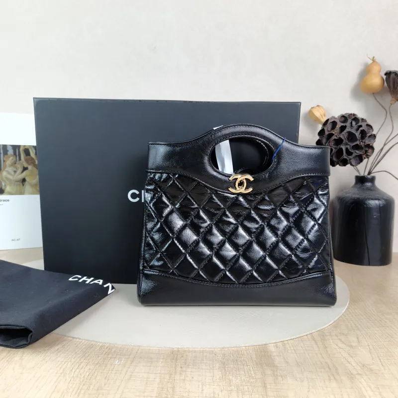 Chanel Crossbody Bag31Bag Black Waxed Leathermini23 × 5.5 × 22 cm — cover view 4 of 6