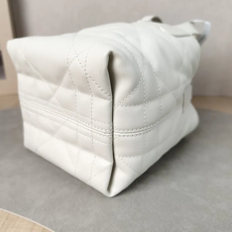 DIOR Shoulder Bag TOUJOURS Edition White Calfskin Mini 13 × 12 × 15 cm — detail view 11 of 11
