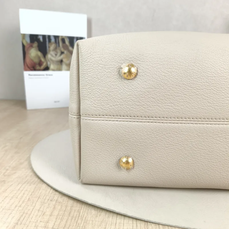 Louis Vuitton Shoulder Bag Low Key Hobo Shoulder Bag White Calfskin Medium 31 × 18 × 35 cm — detail view 12 of 12