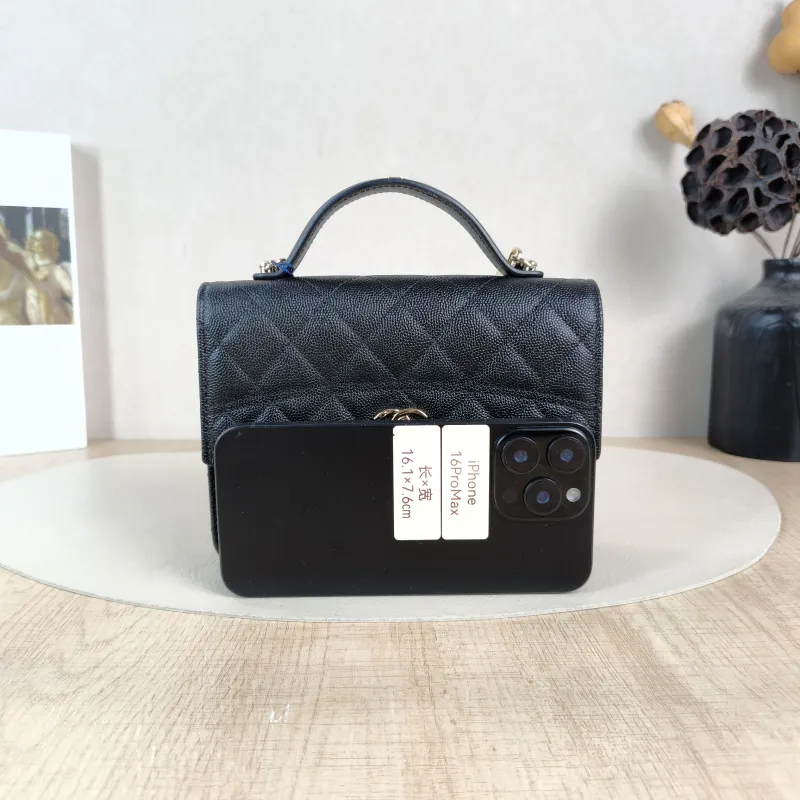 Chanel Backpack Backpack Black Grained Calfskin One Size18.2 × 5 × 14 cm — cover view 3 of 6