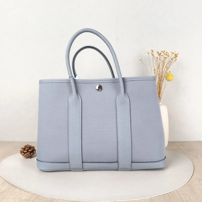Hermès Top Handle Bag Garden Party 30 30 Canvas Medium30 × 13 × 21 cm