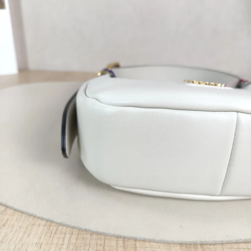 Miumiu Shoulder Bag Hobo Shoulder Bag White Calfskin One Size 18 × 6 × 11 cm — detail view 2 of 11