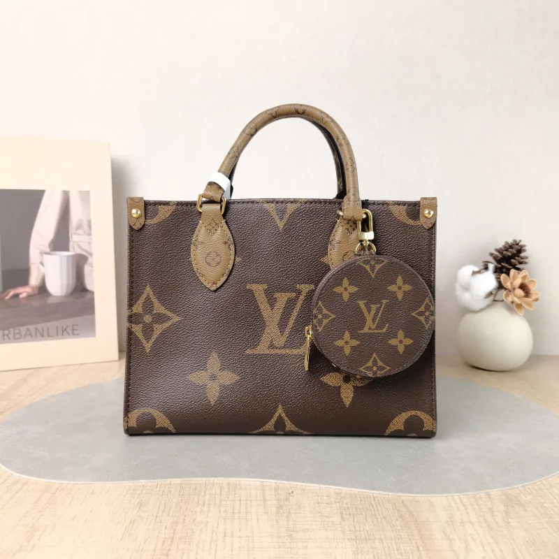 Louis Vuitton Shoulder Bag Onthego Monogram PVC Small 25 × 11.5 × 19 cm