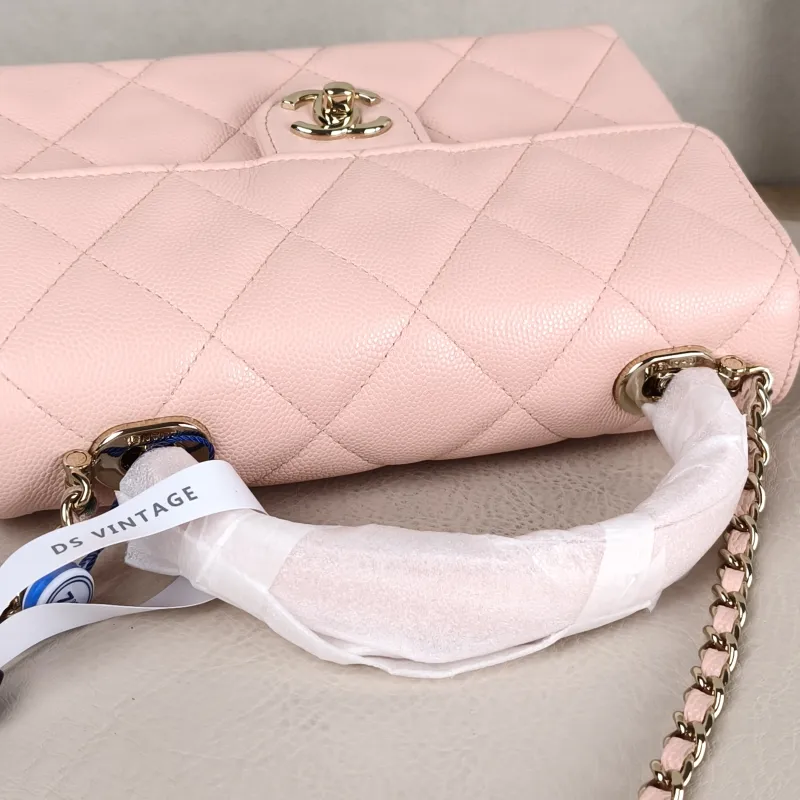 Chanel Crossbody Bag Top Handle Crossbody Bag Box Pink Calfskin One Size 19 × 8 × 12 cm — detail view 6 of 11