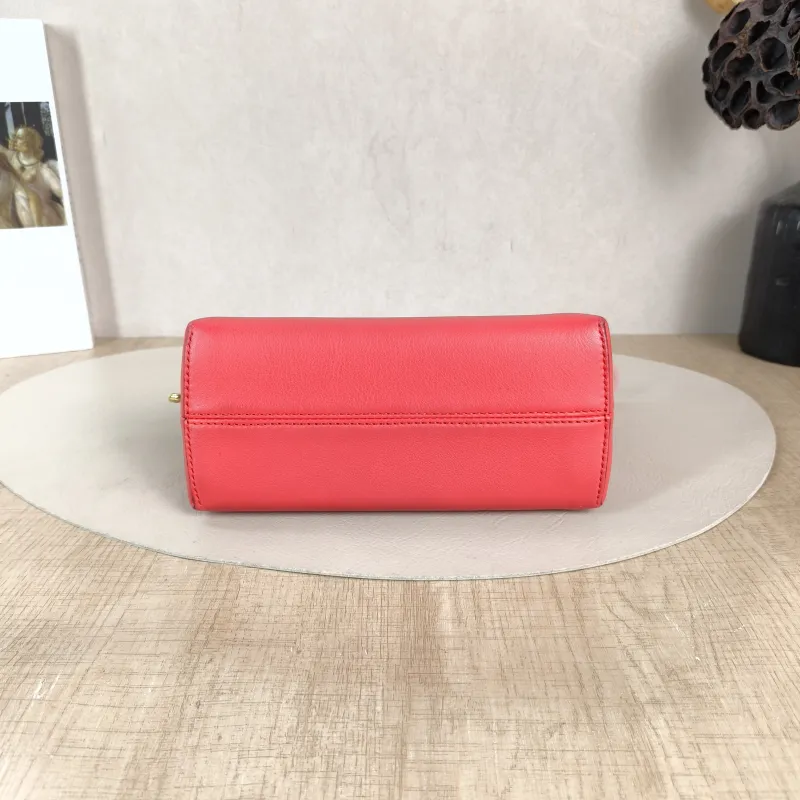 FENDI Crossbody Bag by the way Red Calfskin Mini 20.5 × 9 × 12 cm — cover view 2 of 5
