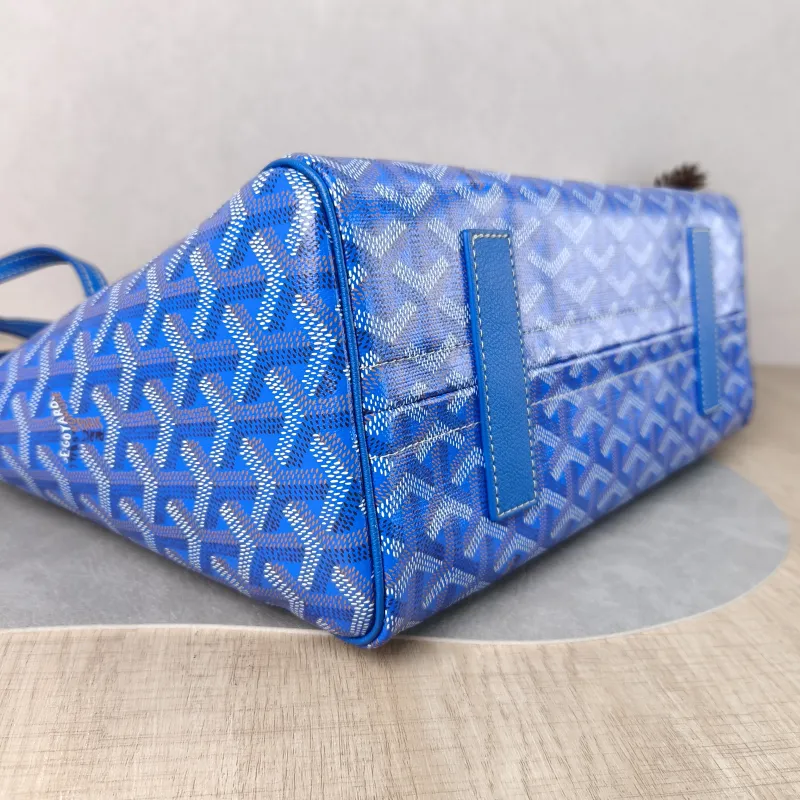 GOYARD Shoulder Bag Rouette Shoulder Bag Blue PVC Small 31 × 14 × 23 cm — detail view 8 of 12